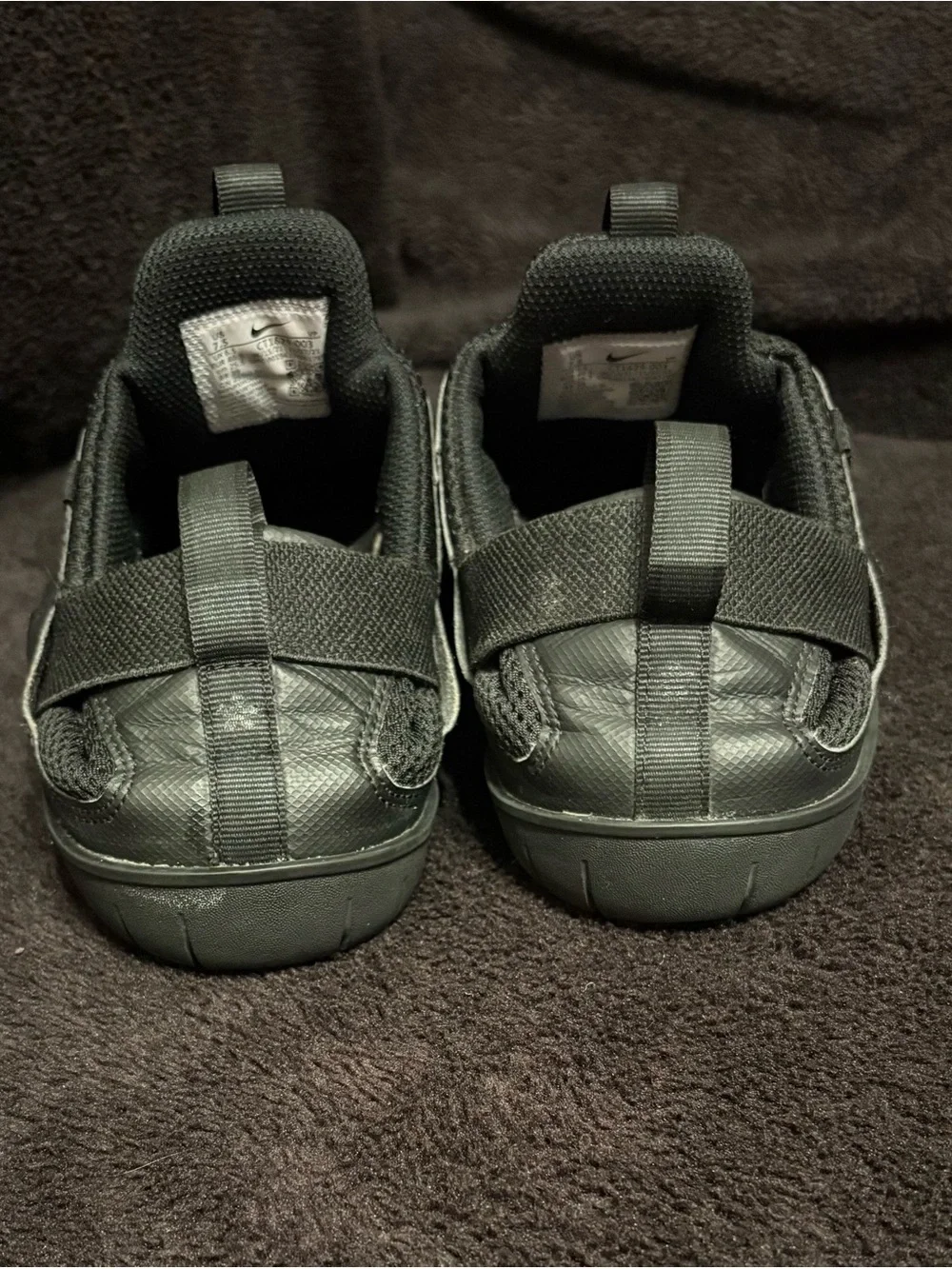 Nike Air Zoom Pulse Triple Black Slip On Nursing Shoes Mens 7.5 C Pics 4 Cond